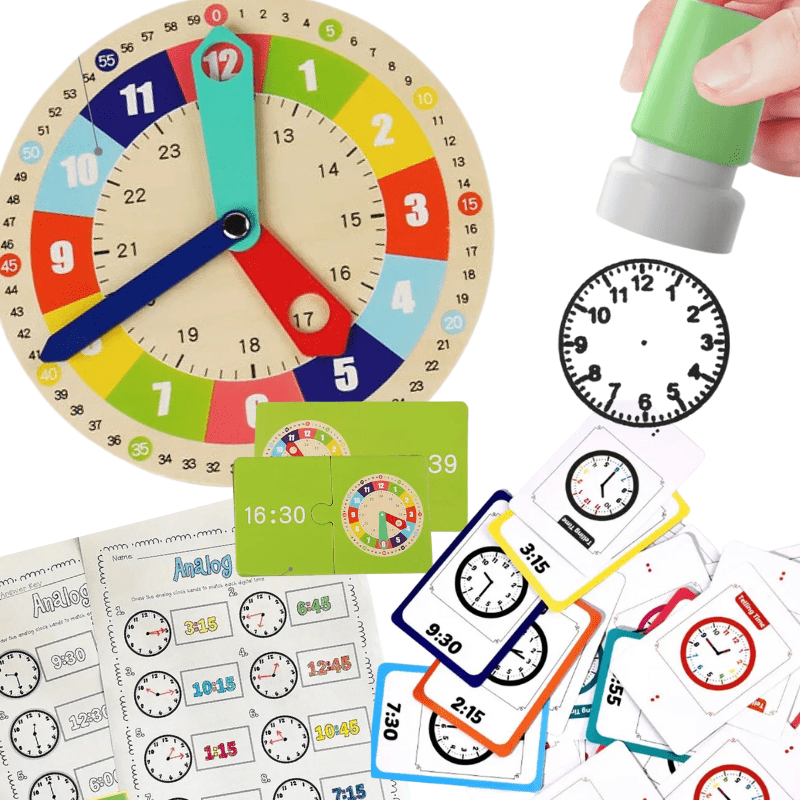 Educational Maths Subscription. Montessori Maths Tell The Time Projects and Materials