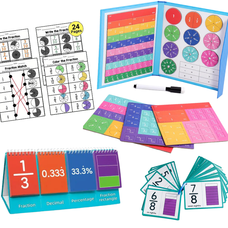 Educational Maths Subscription. Montessori Maths Fractions Projects and Materials.